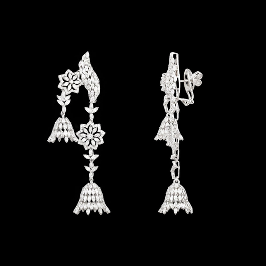 Floral Radiance Diamond Necklace Set
