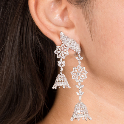 Floral Radiance Diamond Necklace Set