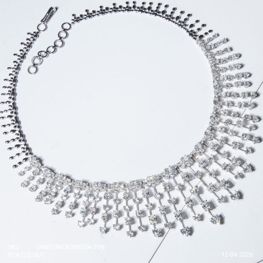 Celestial Fringe Diamond Necklace Set
