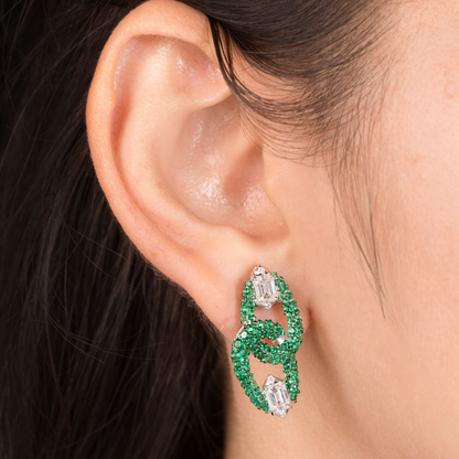Verdant Leaf Diamond Necklace Set