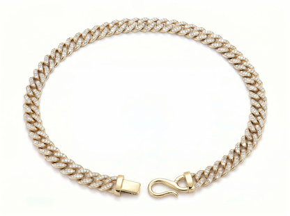 Diamond Cuban Link Chain for Men | Fully Pavé Diamond Chunky Link Design