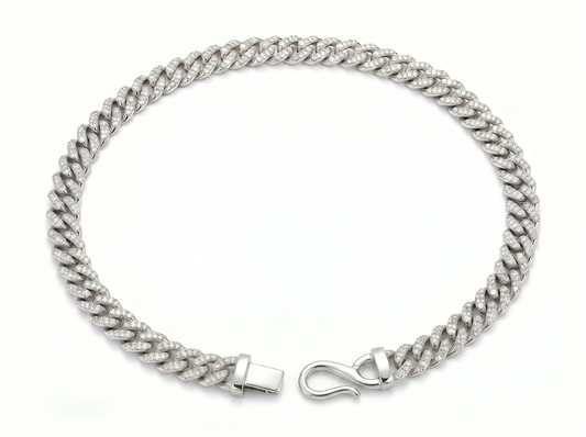 Diamond Cuban Link Chain for Men | Fully Pavé Diamond Chunky Link Design