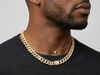 Cuban Link Diamond Chain Necklace | Double Strand Iced-Out Design with Round Brilliant Diamonds