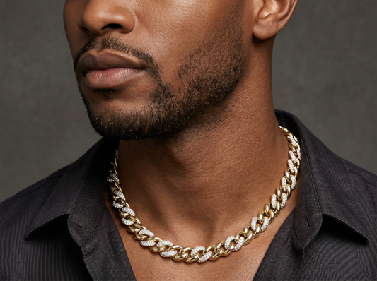 Diamond Cuban Link Chain for Men | Bold Interlocking Statement Necklace