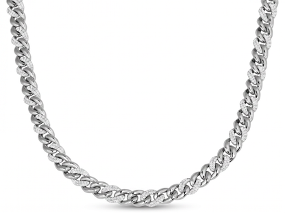 Diamond Cuban Link Men's Chain | Bold Interlocking Statement Necklace