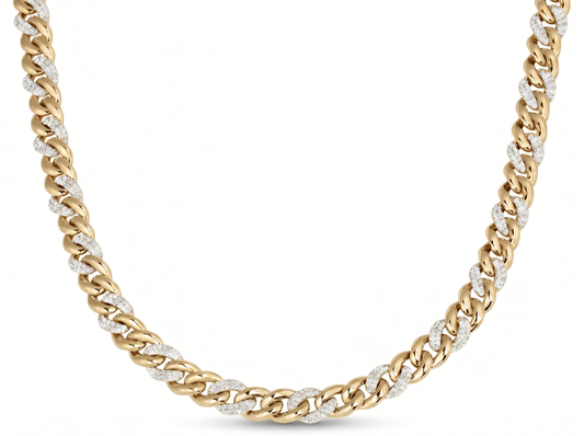 Diamond Cuban Link Chain for Men | Bold Interlocking Statement Necklace