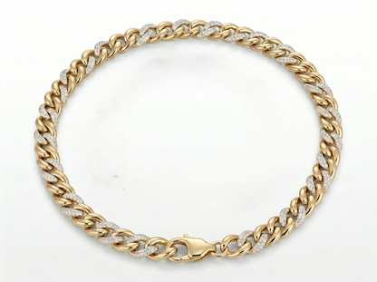 Diamond Cuban Link Men's Chain | Bold Interlocking Statement Necklace