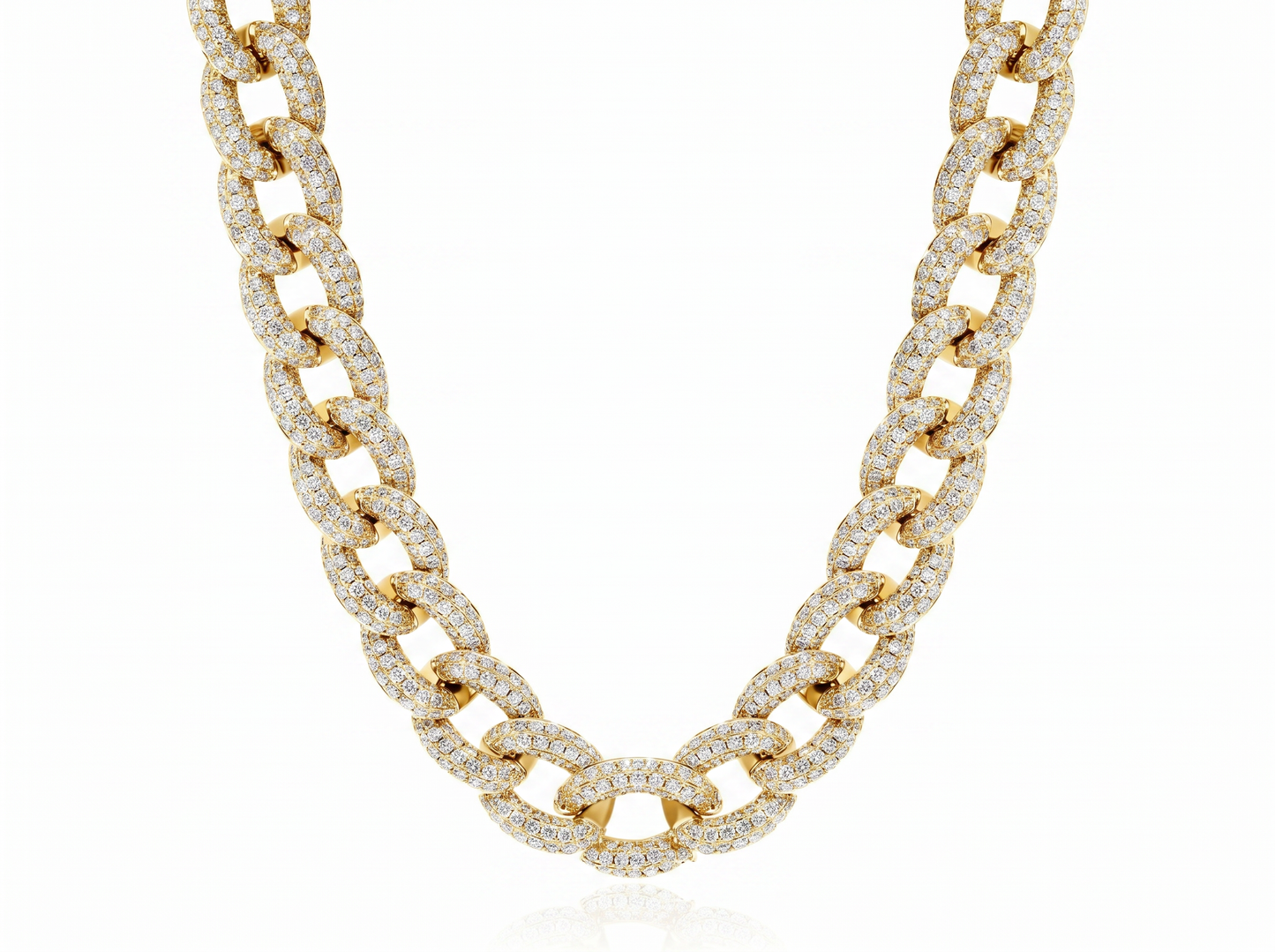 diamond cuban link men's chain | bold luxury statement necklace