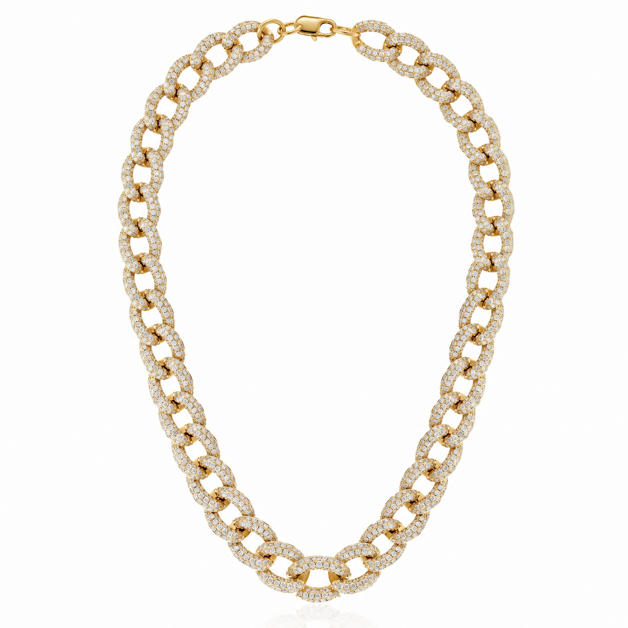 diamond cuban link men's chain | bold luxury statement necklace