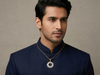 Om Sunburst Diamond Pendant | Radiant Om Design with Round Brilliant Diamonds