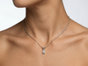 0.25 CT Pear Shape Diamond Pendant | Prong-Set Solitaire Drop Design