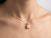 2.00 CT Princess Cut Diamond Pendant | Four-Prong Solitaire Design