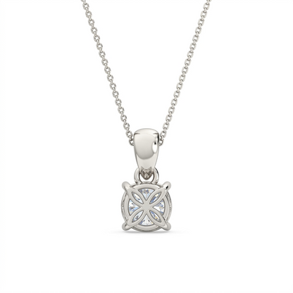 1.00 CT Round Diamond Pendant | Four-Prong Solitaire Design
