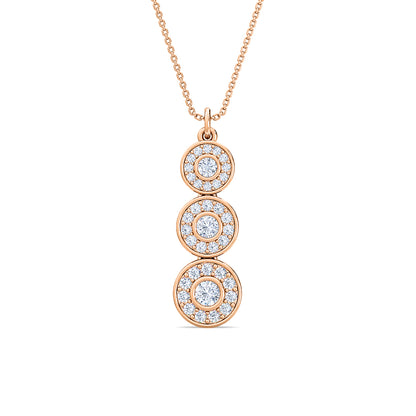 Journey Diamond Pendant | Sparkling Halo Round Cut Diamond Jewelry