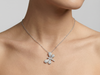 Dragonfly Diamond Pendant | Round Cut Diamond Stunning Statement Jewelry