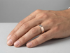 Men’s Round Brilliant Solitaire Diamond Band | Half Eternity Setting