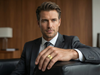 Men’s Asymmetrical Diamond Groove Band | Modern Half Channel Design