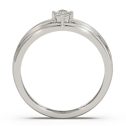 Men’s Round Brilliant Diamond Ring | Classic Solitaire Minimal Design