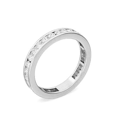 Round Brilliant Cut Diamond Eternity Ring | Classic Symbolic Love & Life Setting
