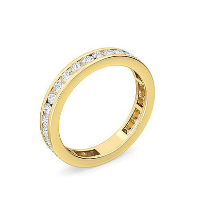 Round Brilliant Cut Diamond Eternity Ring | Classic Symbolic Love & Life Setting