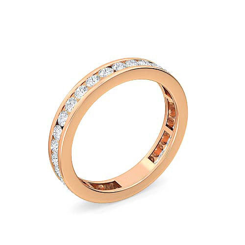 Round Brilliant Cut Diamond Eternity Ring | Classic Symbolic Love & Life Setting
