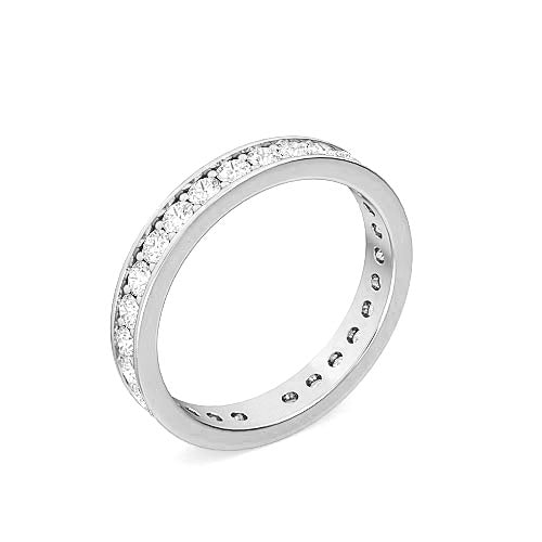round brilliant cut diamond eternity ring | 28 diamond modern classic setting
