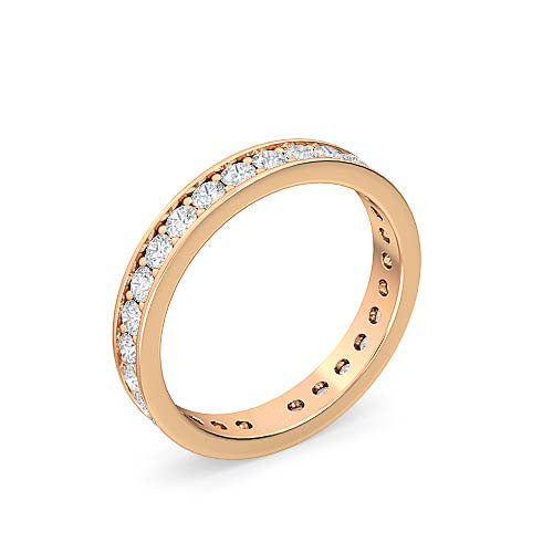 round brilliant cut diamond eternity ring | 28 diamond modern classic setting