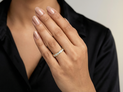 Round Brilliant Cut Diamond Eternity Ring | 28 Diamond Modern Classic Setting