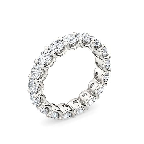 Round Brilliant Cut Diamond Eternity Ring | Bold Classic Single Prong Setting