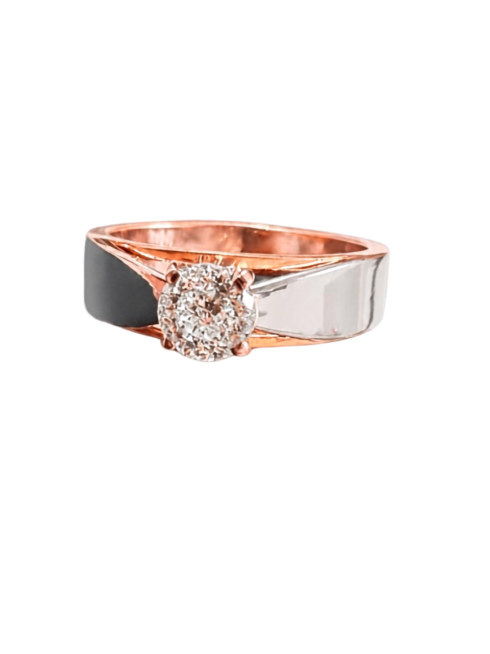 portuguese cut diamond women's solitaire ring | 1 ct solitaire split shank design