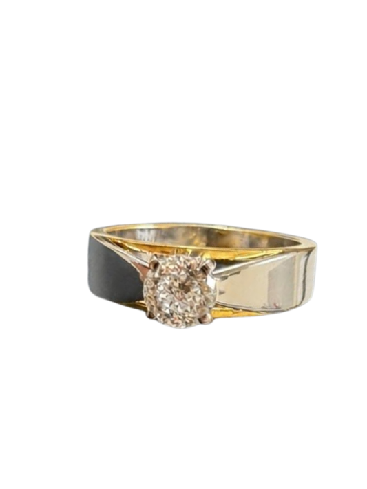 Portuguese Cut Diamond Women's Solitaire Ring | 1 CT Solitaire Split Shank Design