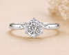 Portuguese Cut Diamond Women's Solitaire Ring | 2ct Six Prong Classic Design