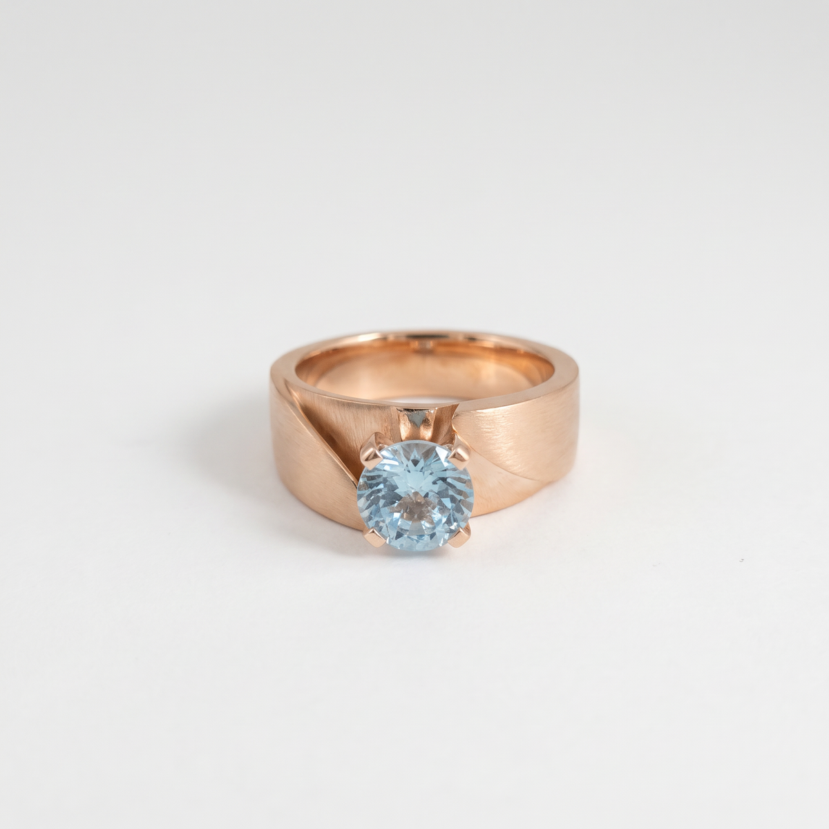 portuguese cut diamond men's solitaire ring | 2 ct solitaire modern wide band