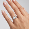 Pear & Emerald Cut Diamond Toi et Moi Ring | Minimalist Two Stone Design