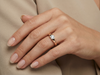Round Brilliant Diamond Solitaire Engagement Ring | Sleek Contemporary Setting