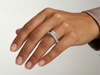 Princess Cut Diamond Pavé Engagement Ring | Three Sided Faceted Pavé Setting