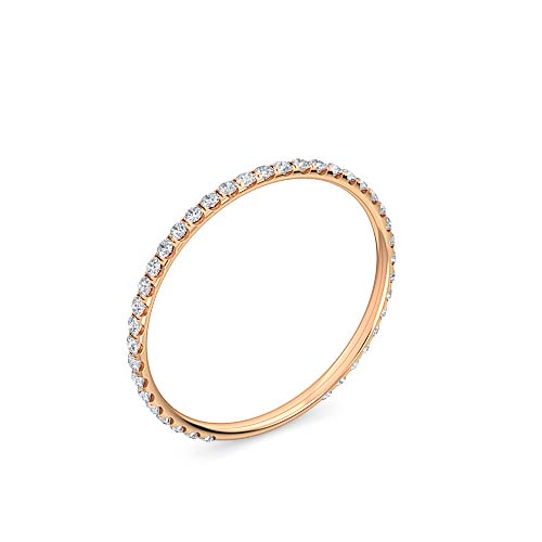 round brilliant cut diamond prong set eternity band | modern prong setting
