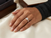 Round Brilliant Diamond Halo Engagement Ring | Pavé Split Shank Setting