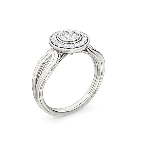 round brilliant diamond solitaire engagement ring | classic classy timeless setting