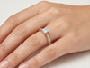 Princess Cut Diamond Engagement Ring | Handcrafted Elegant Anniversary Gift