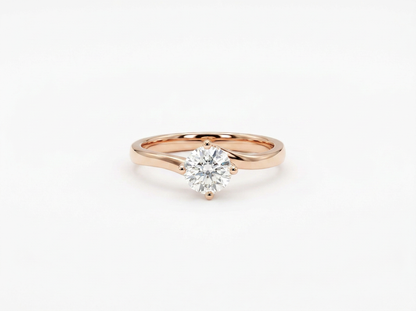 Round Diamond Women's Solitaire Ring | Prong Setting