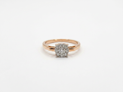Round Diamond Women's Cluster Ring | Prong Setting
