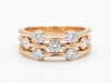 Round Diamond Women's Stackable Ring | Bezel Setting