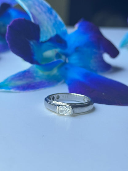 Radiant Cut Diamond Men's Ring | Classic Solitaire Band