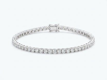 0.05 Ct Round Diamond Women's Tennis Bracelet | Classic Prong Setting