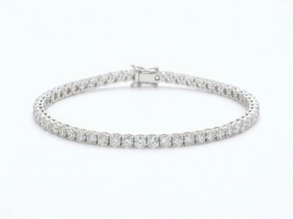 0.10 Ct Round Diamond Women's Tennis Bracelet | Classic Prong Setting