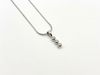 Round Cut Diamond Women's Pendant | Three Stone Drop Design