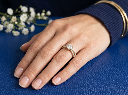 Round Diamond Women's Solitaire Ring | Split Shank Prong Setting
