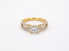 Round Diamond Women's Solitaire Ring | Split Shank Prong Setting