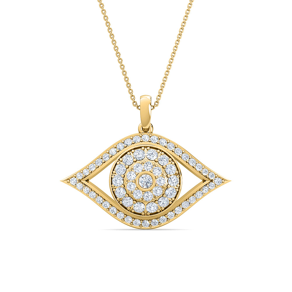 eye shape diamond pendant pendent for women | mesmerizing statement jewelry piece